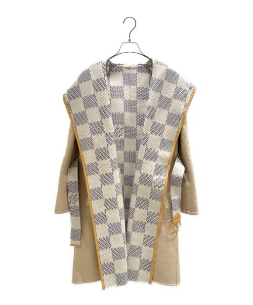 LOUIS VUITTON（ルイ ヴィトン）LOUIS VUITTON (ルイ ヴィトン) リバーシブルフーデッドラップコート ベージュ サイズ:34 未使用品の古着・服飾アイテム