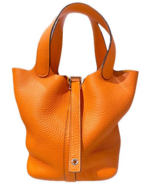 HERMES（エルメス）HERMES (エルメス) ピコタンロックPM ハンドバッグ オレンジ系 サイズ:PMの古着・服飾アイテム