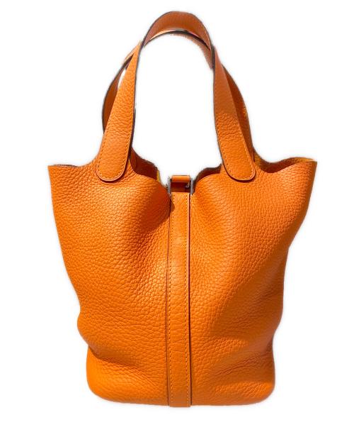 HERMES（エルメス）HERMES (エルメス) ピコタンロックPM ハンドバッグ オレンジ系 サイズ:PMの古着・服飾アイテム