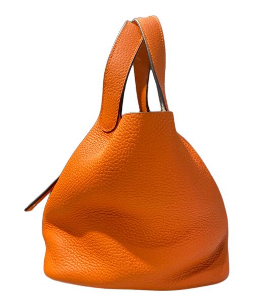 HERMES（エルメス）HERMES (エルメス) ピコタンロックPM ハンドバッグ オレンジ系 サイズ:PMの古着・服飾アイテム