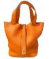HERMES（エルメス）の古着「ピコタンロックPM ハンドバッグ」｜オレンジ系