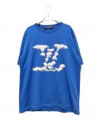 LOUIS VUITTONルイ ヴィトン）の古着「クラウドジャガードニットTシャツ」｜ブルー