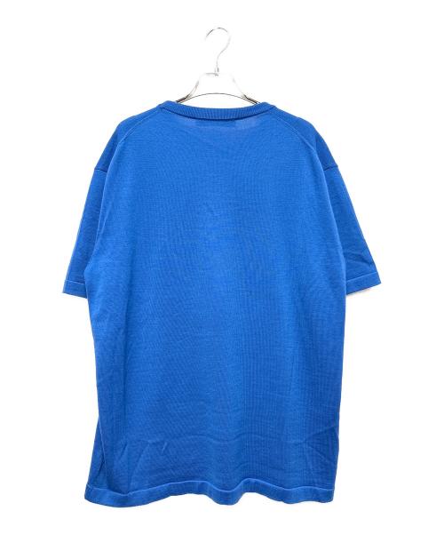 LOUIS VUITTON（ルイ ヴィトン）LOUIS VUITTON (ルイ ヴィトン) クラウドジャガードニットTシャツ ブルー サイズ:Lの古着・服飾アイテム
