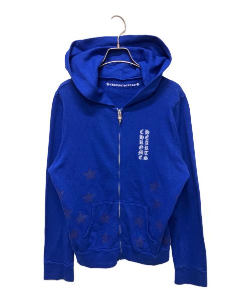CHROME HEARTS（クロムハーツ）CHROME HEARTS (クロムハーツ) ジップパーカー ブルー サイズ:Lの古着・服飾アイテム