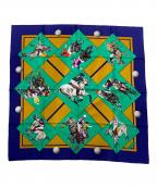 HERMESエルメス）の古着「カレ90」｜ネイビー×グリーン