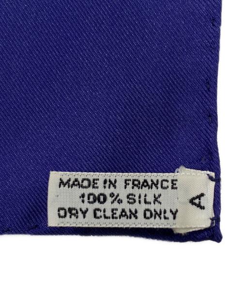 HERMES（エルメス）HERMES (エルメス) カレ90 ネイビー×グリーンの古着・服飾アイテム