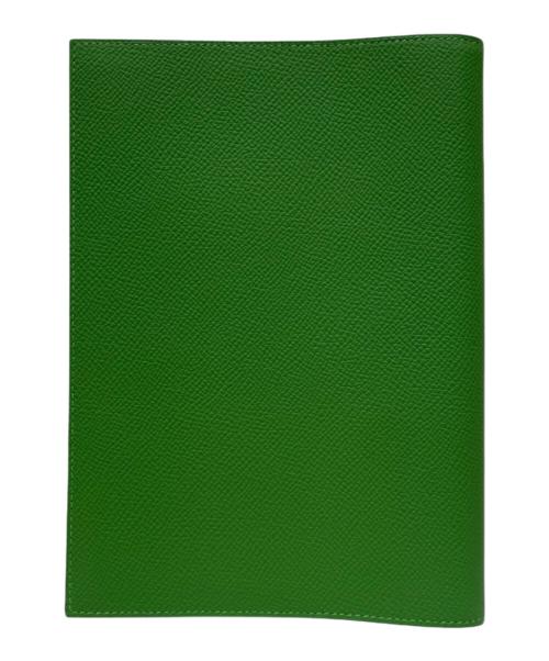 HERMES（エルメス）HERMES (エルメス) B刻印 グローブトロッター アジェンダカバー グリーンの古着・服飾アイテム