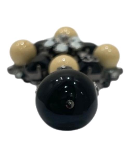 CHANEL（シャネル）CHANEL (シャネル) ココマーク フェイクパールブローチ ブラックの古着・服飾アイテム