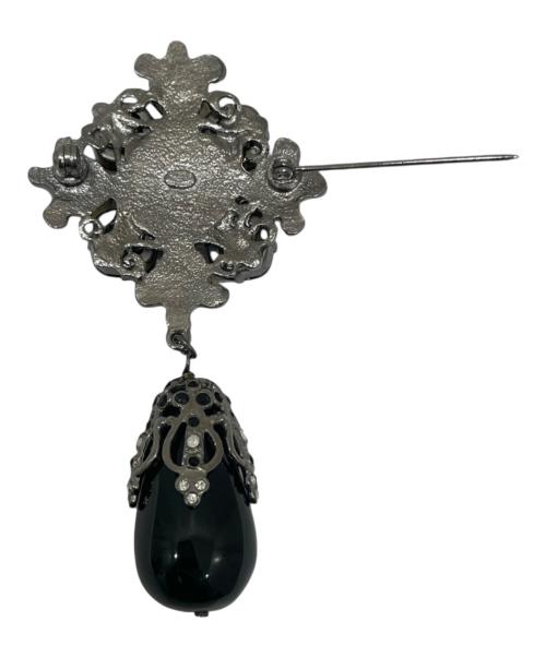 CHANEL（シャネル）CHANEL (シャネル) ココマーク フェイクパールブローチ ブラックの古着・服飾アイテム