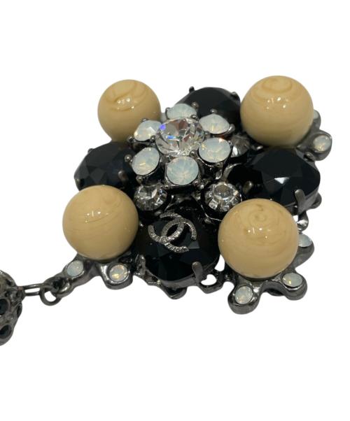 CHANEL（シャネル）CHANEL (シャネル) ココマーク フェイクパールブローチ ブラックの古着・服飾アイテム