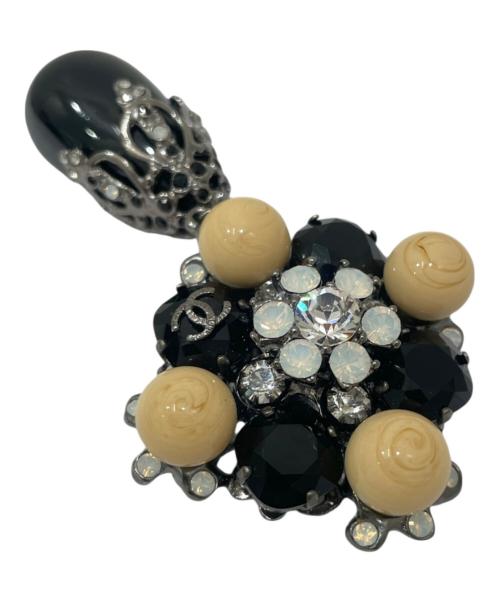 CHANEL（シャネル）CHANEL (シャネル) ココマーク フェイクパールブローチ ブラックの古着・服飾アイテム