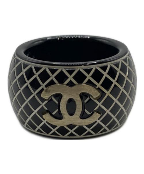 CHANEL（シャネル）CHANEL (シャネル) カメリアリング ブラック サイズ:13号の古着・服飾アイテム