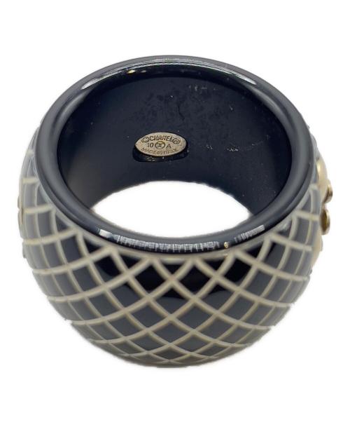 CHANEL（シャネル）CHANEL (シャネル) カメリアリング ブラック サイズ:13号の古着・服飾アイテム