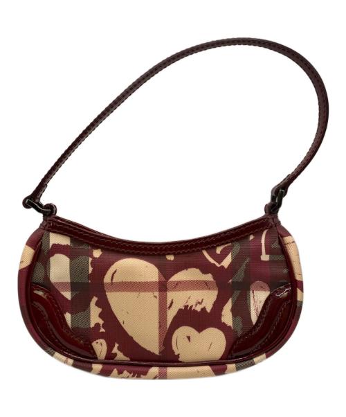 BURBERRY（バーバリー）BURBERRY (バーバリー) ミニポーチ レッドの古着・服飾アイテム