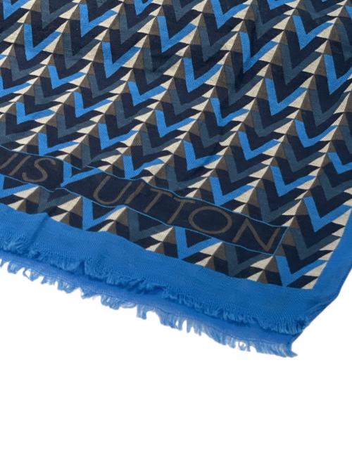 LOUIS VUITTON（ルイ ヴィトン）LOUIS VUITTON (ルイ ヴィトン) エシャルプ ショール ブルーの古着・服飾アイテム