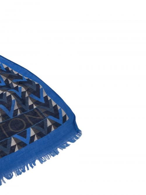 LOUIS VUITTON（ルイ ヴィトン）LOUIS VUITTON (ルイ ヴィトン) エシャルプ ショール ブルーの古着・服飾アイテム