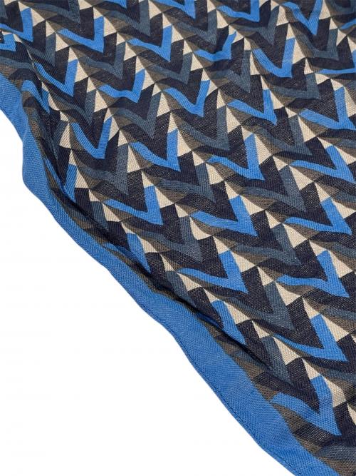 LOUIS VUITTON（ルイ ヴィトン）LOUIS VUITTON (ルイ ヴィトン) エシャルプ ショール ブルーの古着・服飾アイテム