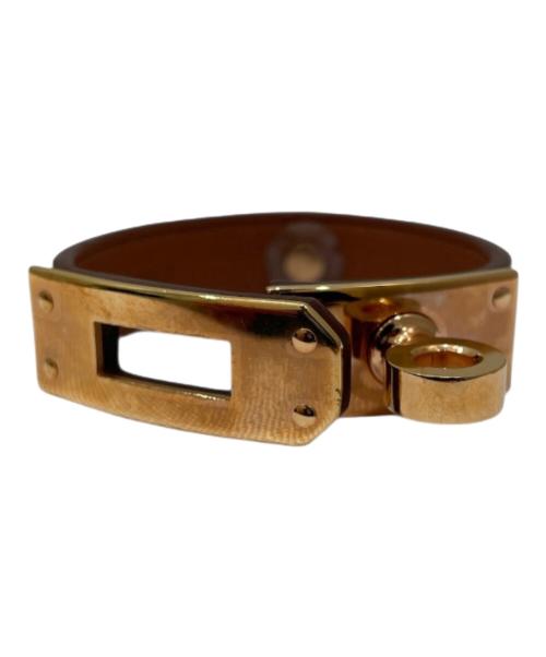HERMES（エルメス）HERMES (エルメス) ケリーグローブホルダー ブラウン×ゴールド金具の古着・服飾アイテム