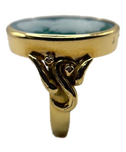 NO BRAND（ノーブランド）NO BRAND (ノーブランド) カメオリング/K18/ストーンカメオ×ダイヤモンド サイズ:52の古着・服飾アイテム