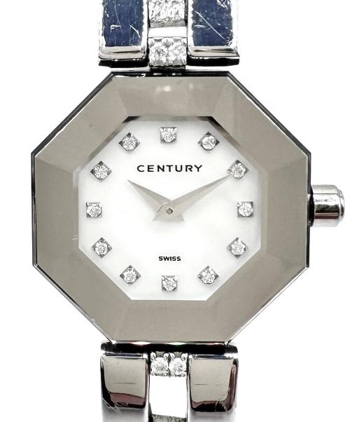 CENTURY（センチュリー）CENTURY (センチュリー) Time Gem タイムジェム 12Pダイヤ 23mm/シェル文字盤 シェル文字盤 サイズ:23.0㎜/16.0㎝の古着・服飾アイテム