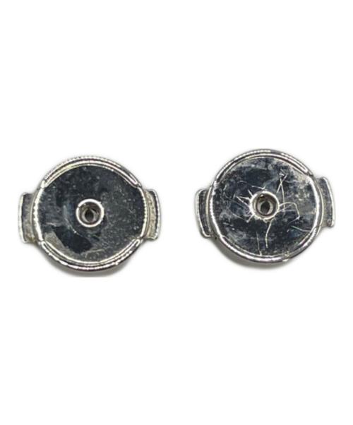 HERMES（エルメス）HERMES (エルメス) バッファローホーンドロップピアス ブラウン×シルバーの古着・服飾アイテム