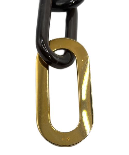 HERMES（エルメス）HERMES (エルメス) メタルピアス ブラウン×ゴールドの古着・服飾アイテム