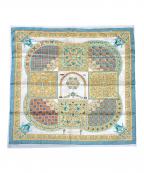 HERMESエルメス）の古着「カレ90《CIELS BYZANTINS（ビザンチンの空）》」｜スカイブルー