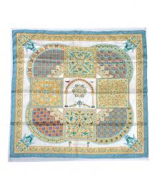 HERMES（エルメス）の古着「カレ90《CIELS BYZANTINS（ビザンチンの空）》」｜スカイブルー