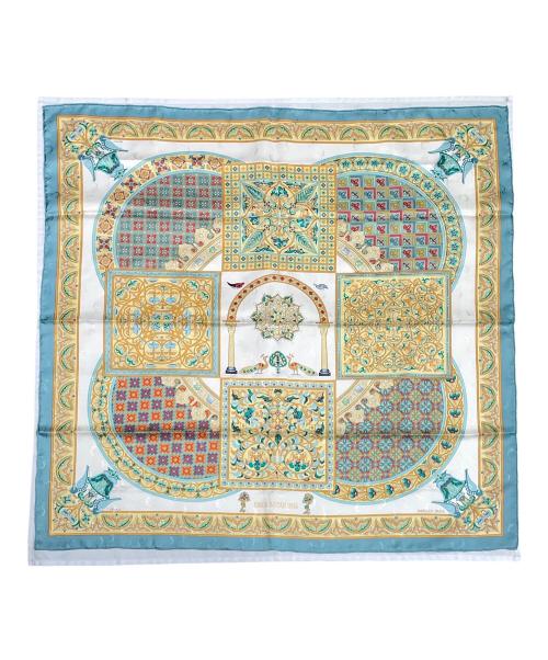 HERMES（エルメス）HERMES (エルメス) カレ90《CIELS BYZANTINS（ビザンチンの空）》 スカイブルーの古着・服飾アイテム