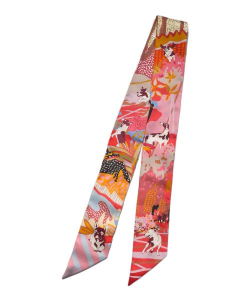 HERMES（エルメス）HERMES (エルメス) ツィリー/EN LIBERTE（自由に） ピンクの古着・服飾アイテム