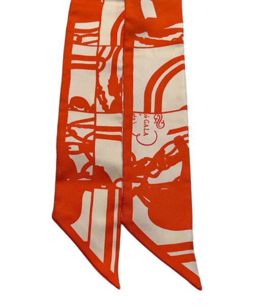 HERMES（エルメス）HERMES (エルメス) ツィリー/BRIDES DE GALA オレンジの古着・服飾アイテム