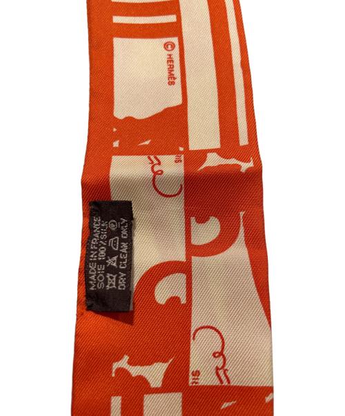 HERMES（エルメス）HERMES (エルメス) ツィリー/BRIDES DE GALA オレンジの古着・服飾アイテム