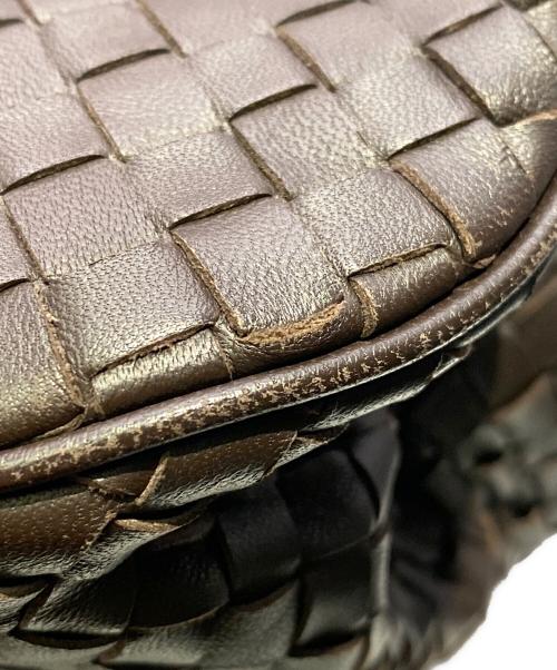 BOTTEGA VENETA（ボッテガベネタ）BOTTEGA VENETA (ボッテガベネタ) イントレチャート/サッチェル ハンドバッグ ブラウンの古着・服飾アイテム