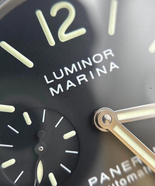 PANERAI（パネライ）PANERAI (パネライ) Luminor Marina ルミノール マリーナ Ref.PAM00221 黒文字盤 黒文字盤 サイズ:44mm/18cmの古着・服飾アイテム