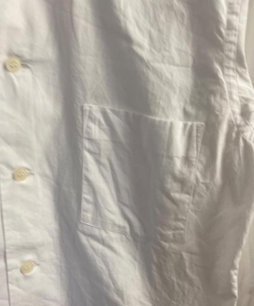 BLACK COMME des GARCONS（ブラックコムデギャルソン）BLACK COMME des GARCONS (ブラックコムデギャルソン) 丸襟リボンシャツ ホワイト サイズ:Ｓの古着・服飾アイテム