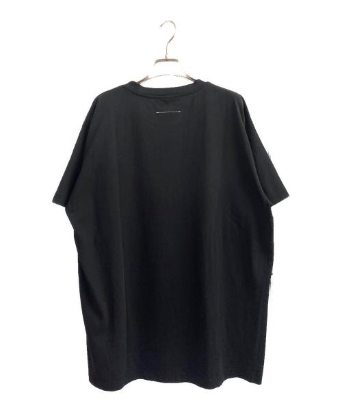 MM6 Maison Margiela（エムエムシックスメゾンマルジェラ）MM6 Maison Margiela (エムエムシックスメゾンマルジェラ) オーバーサイズプリントTシャツ ブラック サイズ:Ｓの古着・服飾アイテム