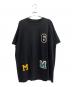 MM6 Maison Margiela（エムエムシックスメゾンマルジェラ）の古着「オーバーサイズプリントTシャツ」｜ブラック