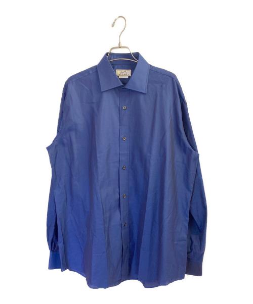 HERMES（エルメス）HERMES (エルメス) セリエカフスボタンドレスシャツ ネイビー サイズ:41の古着・服飾アイテム