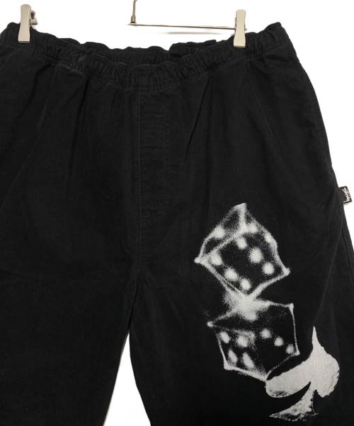 stussy（ステューシー）stussy (ステューシー) Airbrush Icon Beach Pant ブラック サイズ:XXLの古着・服飾アイテム