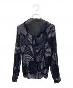 ISSEY MIYAKEイッセイミヤケ）の古着「長袖プリーツシャツ」｜ブラック