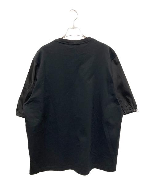 PRADA（プラダ）PRADA (プラダ) ナイロンスリーブTシャツ ブラック サイズ:Sの古着・服飾アイテム