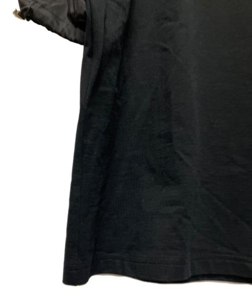 PRADA（プラダ）PRADA (プラダ) ナイロンスリーブTシャツ ブラック サイズ:Sの古着・服飾アイテム