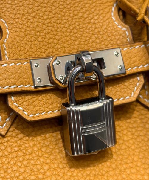 HERMES（エルメス）HERMES (エルメス) バーキン25/シルバー金具/トリヨンクレマンス/ビスキュイ/W刻印  ビスキュイ サイズ:25の古着・服飾アイテム