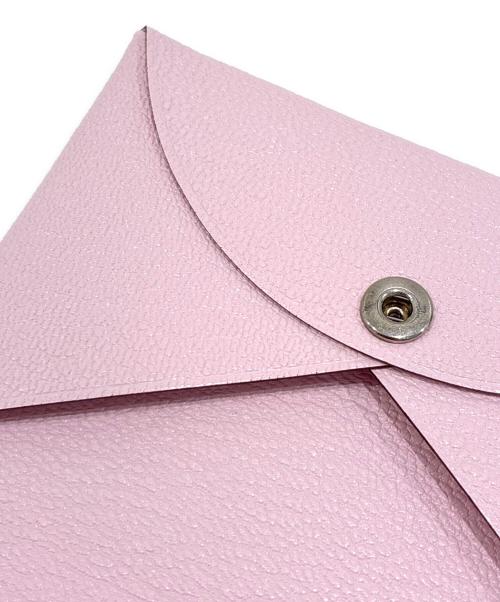 HERMES（エルメス）HERMES (エルメス) カルヴィ/Calvi/カードケース/名刺入れ/W刻印 ローズダーリンの古着・服飾アイテム