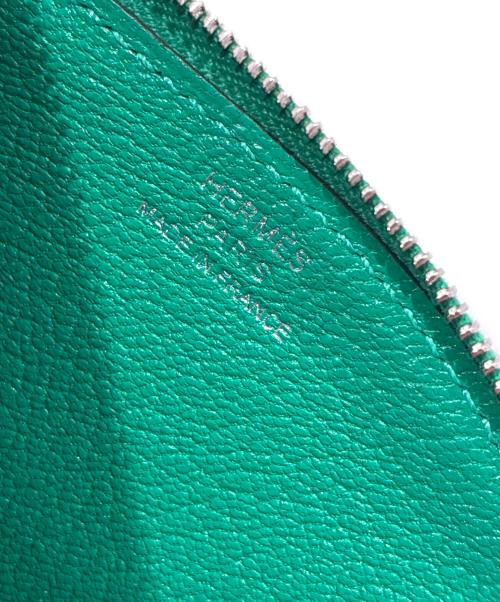 HERMES（エルメス）HERMES (エルメス) パドック/コインケース/シェーブル/U刻印 グリーンの古着・服飾アイテム