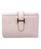 HERMESエルメス）の古着「ベアンコンビネ/Béarn Combien/3つ折り財布/シルバー金具/W刻印」｜モーヴペール