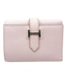 HERMES（エルメス）の古着「ベアンコンビネ/Béarn Combien/3つ折り財布/シルバー金具/W刻印」｜モーヴペール