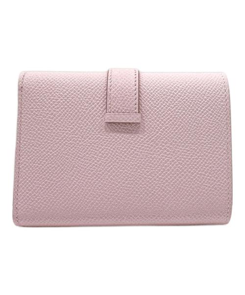 HERMES（エルメス）HERMES (エルメス) ベアンコンビネ/Béarn Combien/3つ折り財布/シルバー金具/W刻印 モーヴペール 未使用品の古着・服飾アイテム