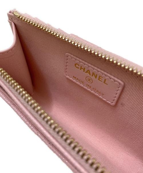 CHANEL（シャネル）CHANEL (シャネル) クラシック ジップ カードケース ピンクの古着・服飾アイテム