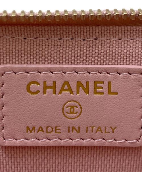 CHANEL（シャネル）CHANEL (シャネル) クラシック ジップ カードケース ピンクの古着・服飾アイテム